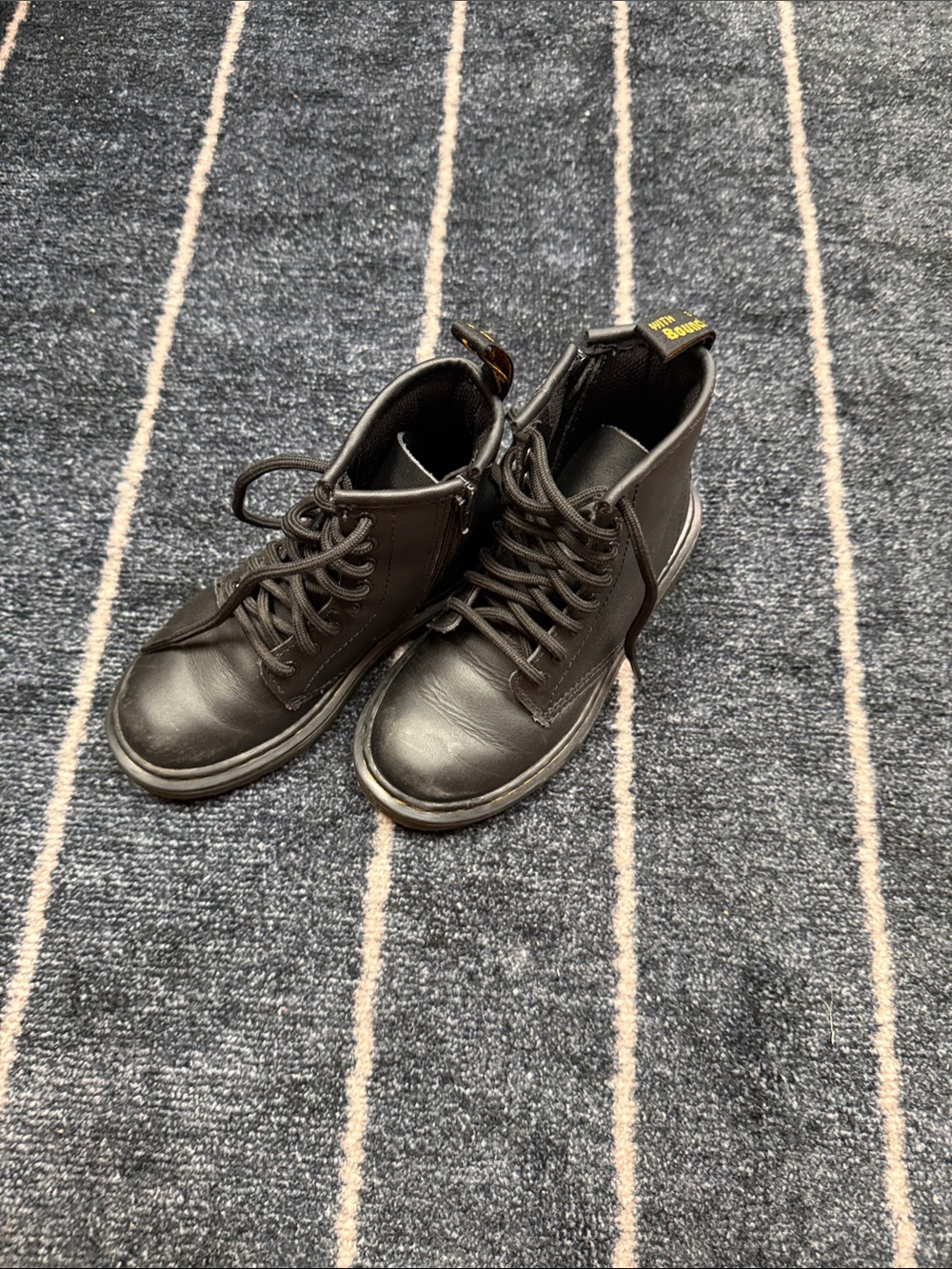 Dr. Martens Black Leather Lace-Up Ankle Boots